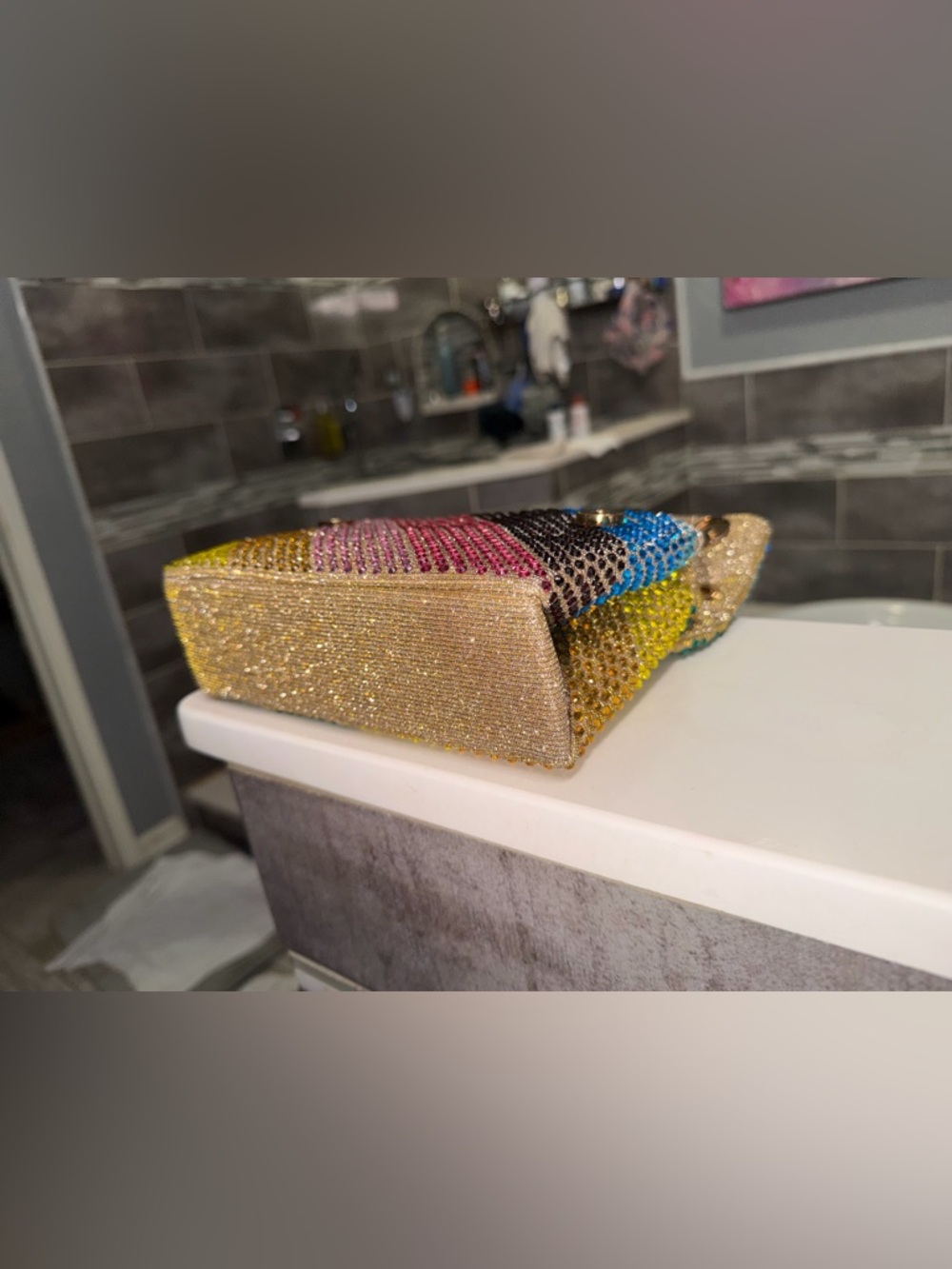 Kurt Geiger Multicolor Crystal Mini Bag - Picture 11 of 16